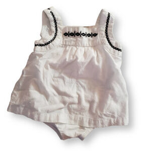 Carter's White Bodysuit Dress 9 Month
